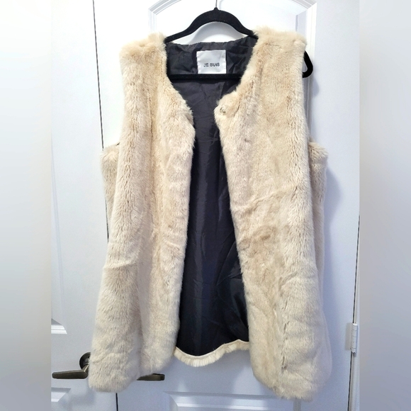 Je Suis vest, size M, beige in very good condition,  like new - Picture 4 of 5